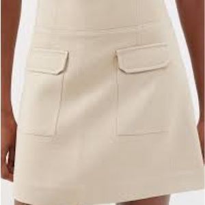 H&M Tweed Cargo Skirt Size 10 Tan
